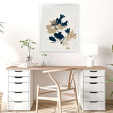 Shop Summer View 1 Art Print-Abstract, Blue, Brown, Dan Hobday, Portrait, Rectangle, View All-framed painted poster wall decor artwork