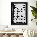 Shop Treasury Canvas Art Print-Abstract, Black, Dan Hobday, Portrait, Rectangle, View All, White-framed wall decor artwork