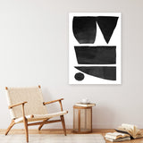 Shop Union Canvas Art Print-Abstract, Black, Dan Hobday, Portrait, Rectangle, View All-framed wall decor artwork