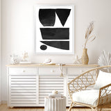 Shop Union Art Print-Abstract, Black, Dan Hobday, Portrait, Rectangle, View All-framed painted poster wall decor artwork