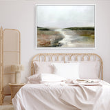 Shop Crystal River Canvas Art Print-Abstract, Brown, Dan Hobday, Green, Horizontal, Landscape, Rectangle, View All-framed wall decor artwork