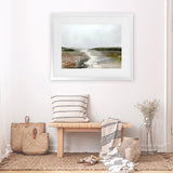 Shop Crystal River Art Print-Abstract, Brown, Dan Hobday, Green, Horizontal, Landscape, Rectangle, View All-framed painted poster wall decor artwork