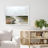 Shop Crystal River Art Print-Abstract, Brown, Dan Hobday, Green, Horizontal, Landscape, Rectangle, View All-framed painted poster wall decor artwork