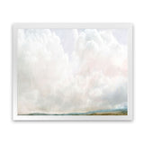 Shop Cumulus Art Print-Abstract, Dan Hobday, Horizontal, Landscape, Rectangle, View All, White-framed painted poster wall decor artwork