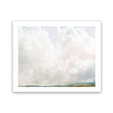 Shop Cumulus Art Print-Abstract, Dan Hobday, Horizontal, Landscape, Rectangle, View All, White-framed painted poster wall decor artwork