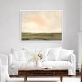 Shop Estuary Dream Canvas Art Print-Abstract, Dan Hobday, Horizontal, Rectangle, View All, Yellow-framed wall decor artwork