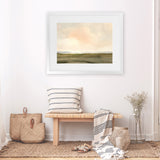 Shop Estuary Dream Art Print-Abstract, Dan Hobday, Horizontal, Rectangle, View All, Yellow-framed painted poster wall decor artwork