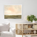 Shop Estuary Dream Art Print-Abstract, Dan Hobday, Horizontal, Rectangle, View All, Yellow-framed painted poster wall decor artwork