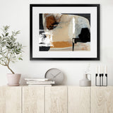 Shop Logical Art Print-Abstract, Black, Brown, Dan Hobday, Horizontal, Rectangle, View All-framed painted poster wall decor artwork