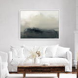 Shop Minus Canvas Art Print-Abstract, Black, Dan Hobday, Horizontal, Neutrals, Rectangle, View All-framed wall decor artwork