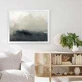 Shop Minus Art Print-Abstract, Black, Dan Hobday, Horizontal, Neutrals, Rectangle, View All-framed painted poster wall decor artwork