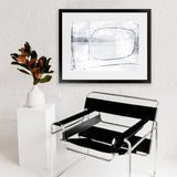 Shop Mood Art Print-Abstract, Dan Hobday, Horizontal, Rectangle, View All, White-framed painted poster wall decor artwork