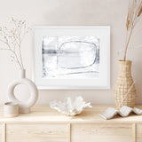 Shop Mood Art Print-Abstract, Dan Hobday, Horizontal, Rectangle, View All, White-framed painted poster wall decor artwork