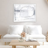 Shop Mood Art Print-Abstract, Dan Hobday, Horizontal, Rectangle, View All, White-framed painted poster wall decor artwork