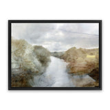 Shop Riverside Canvas Art Print-Abstract, Brown, Dan Hobday, Grey, Horizontal, Rectangle, View All-framed wall decor artwork