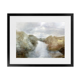 Shop Riverside Art Print-Abstract, Brown, Dan Hobday, Grey, Horizontal, Rectangle, View All-framed painted poster wall decor artwork