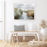 Shop Riverside Art Print-Abstract, Brown, Dan Hobday, Grey, Horizontal, Rectangle, View All-framed painted poster wall decor artwork