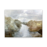 Shop Riverside Canvas Art Print-Abstract, Brown, Dan Hobday, Grey, Horizontal, Rectangle, View All-framed wall decor artwork