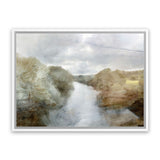 Shop Riverside Canvas Art Print-Abstract, Brown, Dan Hobday, Grey, Horizontal, Rectangle, View All-framed wall decor artwork