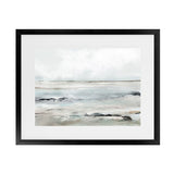 Shop Sandy Bay Art Print-Abstract, Dan Hobday, Horizontal, Neutrals, Rectangle, View All-framed painted poster wall decor artwork