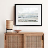 Shop Sandy Bay Art Print-Abstract, Dan Hobday, Horizontal, Neutrals, Rectangle, View All-framed painted poster wall decor artwork