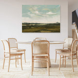 Shop Valley View Canvas Art Print-Abstract, Dan Hobday, Green, Horizontal, Rectangle, View All-framed wall decor artwork