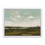Shop Valley View Canvas Art Print-Abstract, Dan Hobday, Green, Horizontal, Rectangle, View All-framed wall decor artwork