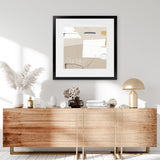 Shop Block (Square) Art Print-Abstract, Brown, Dan Hobday, Neutrals, Square, View All-framed painted poster wall decor artwork