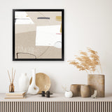 Shop Block (Square) Art Print-Abstract, Brown, Dan Hobday, Neutrals, Square, View All-framed painted poster wall decor artwork