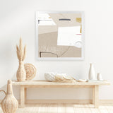 Shop Block (Square) Art Print-Abstract, Brown, Dan Hobday, Neutrals, Square, View All-framed painted poster wall decor artwork