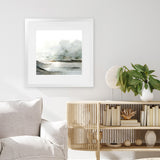 Shop Ebb (Square) Art Print-Abstract, Dan Hobday, Grey, Neutrals, Square, View All-framed painted poster wall decor artwork