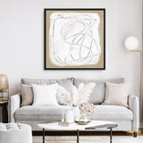 Shop Format (Square) Canvas Art Print-Abstract, Brown, Dan Hobday, Square, View All, White-framed wall decor artwork