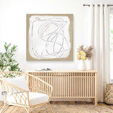 Shop Format (Square) Canvas Art Print-Abstract, Brown, Dan Hobday, Square, View All, White-framed wall decor artwork