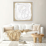 Shop Format (Square) Canvas Art Print-Abstract, Brown, Dan Hobday, Square, View All, White-framed wall decor artwork