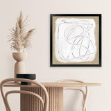 Shop Format (Square) Art Print-Abstract, Brown, Dan Hobday, Square, View All, White-framed painted poster wall decor artwork