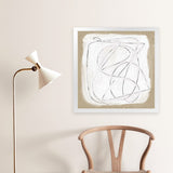 Shop Format (Square) Art Print-Abstract, Brown, Dan Hobday, Square, View All, White-framed painted poster wall decor artwork