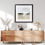 Shop Gold Lake View (Square) Art Print-Abstract, Dan Hobday, Neutrals, Square, View All-framed painted poster wall decor artwork