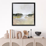 Shop Gold Lake View (Square) Art Print-Abstract, Dan Hobday, Neutrals, Square, View All-framed painted poster wall decor artwork