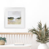 Shop Gold Lake View (Square) Art Print-Abstract, Dan Hobday, Neutrals, Square, View All-framed painted poster wall decor artwork