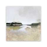 Shop Gold Lake View (Square) Canvas Art Print-Abstract, Dan Hobday, Neutrals, Square, View All-framed wall decor artwork