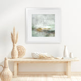 Shop Golden Horizon (Square) Art Print-Abstract, Dan Hobday, Green, Square, View All-framed painted poster wall decor artwork