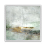 Shop Golden Horizon (Square) Canvas Art Print-Abstract, Dan Hobday, Green, Square, View All-framed wall decor artwork