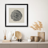 Shop Hand-Drawn Oak (Square) Art Print-Abstract, Black, Brown, Dan Hobday, Square, View All-framed painted poster wall decor artwork