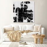 Shop Plume (Square) Canvas Art Print-Abstract, Black, Dan Hobday, Square, View All-framed wall decor artwork