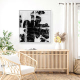 Shop Plume (Square) Canvas Art Print-Abstract, Black, Dan Hobday, Square, View All-framed wall decor artwork
