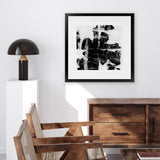 Shop Plume (Square) Art Print-Abstract, Black, Dan Hobday, Square, View All-framed painted poster wall decor artwork