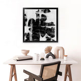 Shop Plume (Square) Art Print-Abstract, Black, Dan Hobday, Square, View All-framed painted poster wall decor artwork