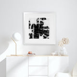 Shop Plume (Square) Art Print-Abstract, Black, Dan Hobday, Square, View All-framed painted poster wall decor artwork