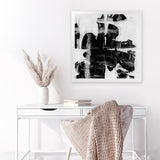 Shop Plume (Square) Art Print-Abstract, Black, Dan Hobday, Square, View All-framed painted poster wall decor artwork