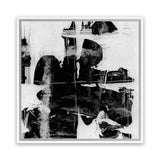 Shop Plume (Square) Canvas Art Print-Abstract, Black, Dan Hobday, Square, View All-framed wall decor artwork